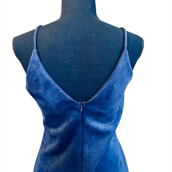 Sexy Navy Blue V-Neck Strappy Mini Dress (NWOT) - Picture 4 of 5